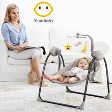 Интеллектуальное управление Новорожденный ребенок качалка детские спальные качели с подвесными игрушками электрическая колыбель 0-36 м