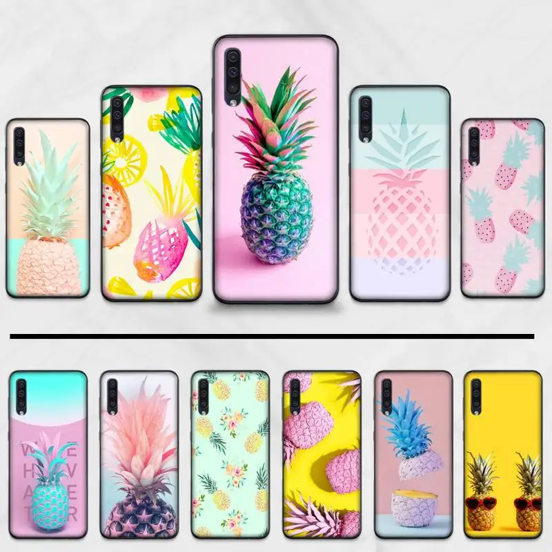 Летний чехол для телефона с принтом ананаса DIY Samsung Galaxy A 3 6 7 8 10 20 30 40 50 70 71 10S 20S 30S 50S