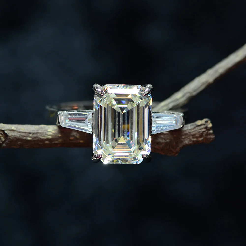 Винтажное кольцо Wong Rain из серебра 925 пробы с драгоценными камнями из муассанита и бриллиантами для свадьбы, помолвки, хорошее ювелирное изделие