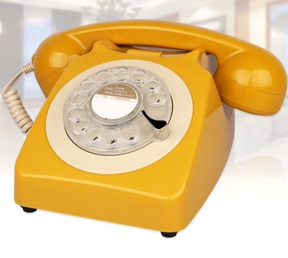 Классическая поворотная пластина Античный Телефон/Винтажный вращающийся модный телефон JSD12