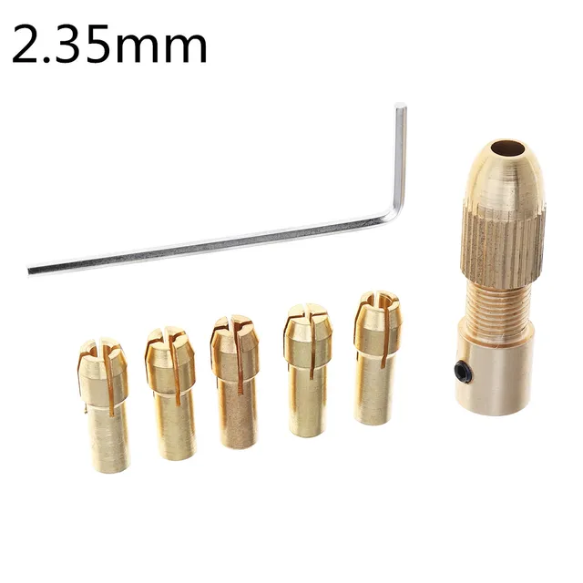 5/7/10pcs Drill Chuck Collets Set of Quick Chuck  0.5 0.8 1.0 1.2 1.5 1.8 2.0 2.4 3.0 3.2mm Set Fit Nut Mini Tools 7pcs  2.35mm
