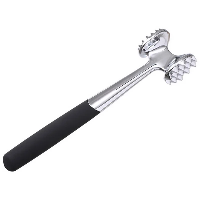 1pcs X Kitchen Supplies Stainless Steel Meat Hammer Beef Steak Beating Meat Tenderizer Household Double-sided Loose Hammer