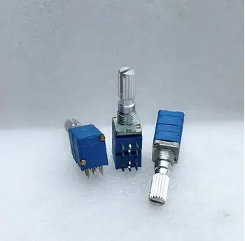 

5pcs/lot RK09 B50K 4 potentiometer quad potentiometer 20MM plum shaft