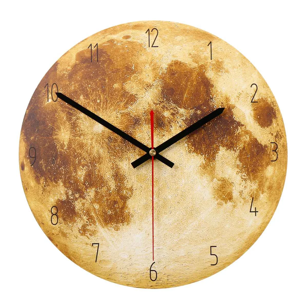 

Hot 28cm Vintage Mute Wall Clock Antique Round Wall Clock Timer Horologe Restaurant Bar Home Decoration Children Gift 4 Colors