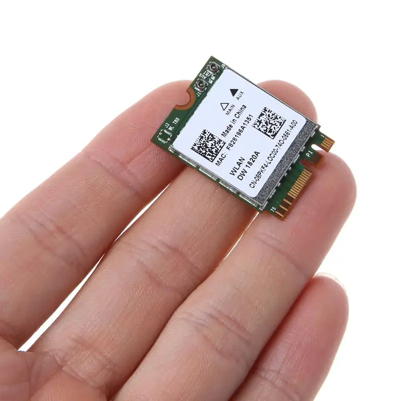Прямая поставка DW1820A BCM94350ZAE 802.11ac Bluetooth 4,1 867 Мбит/с M.2 NGFF WiFi беспроводная карта для ноутбуков Dell компьютеры