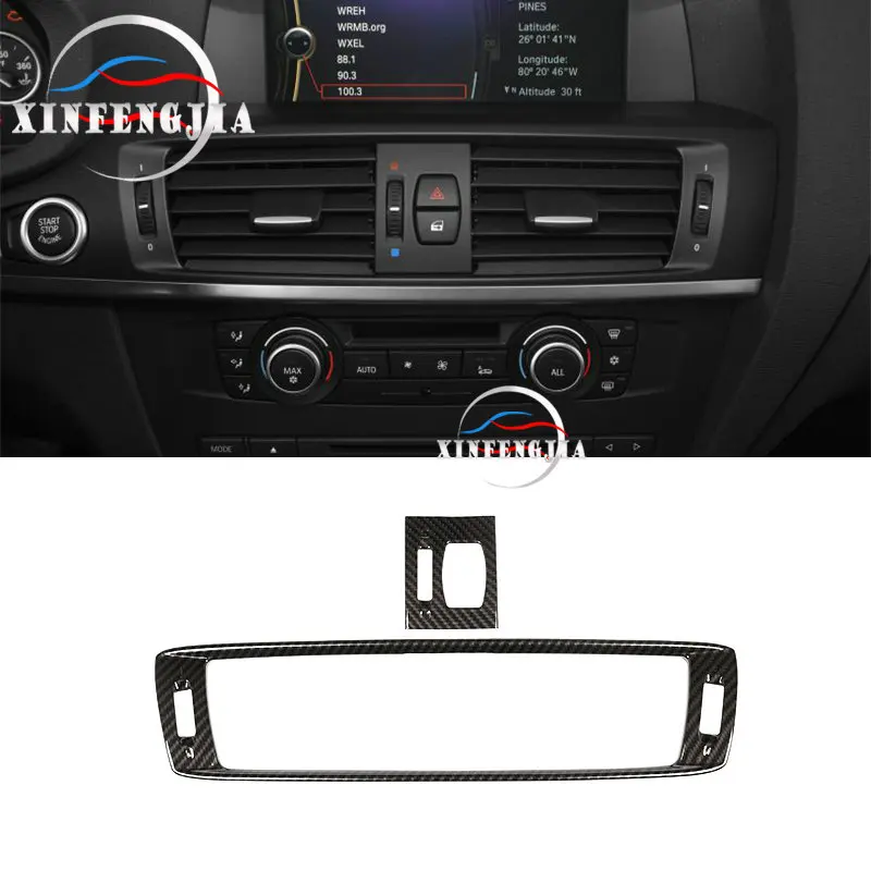 Для BMW X3 X4 F26 F25 11-17 углеродное волокно Цвет центр Средний вентиляционное отверстие