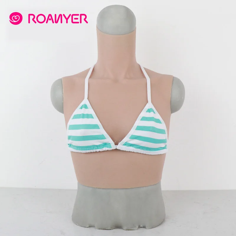 Roanyer женскую одежду искусственный большая силиконовая грудь формы поддельная