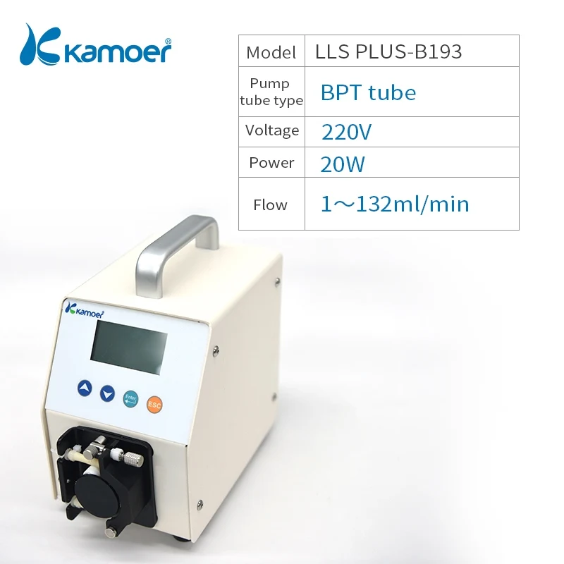 Kamoer LLS Plus шаговый двигатель перистальтический насос используется для лабораторная жидкость передачи - Напряжение: LLS PLUS-B193