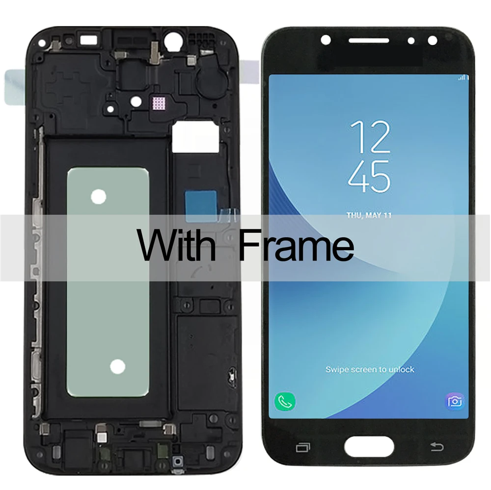 J530 ЖК-дисплей для Samsung Galaxy J5 Pro J530 J530F J530FN SM-J530F/M/DS сенсорный экран дигитайзер сборка Замена Рамки