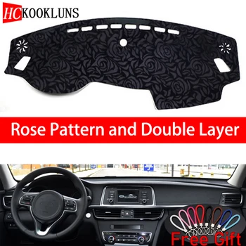 

Rose Pattern For kia K5 2016 2017 2018 2019 Dashboard Cover Car Stickers Car Decoration Car Accessories Interior Car Decals
