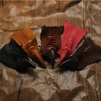 

genuine leather Colorful ostrich claw leather accessories materials for bag key chain decoration