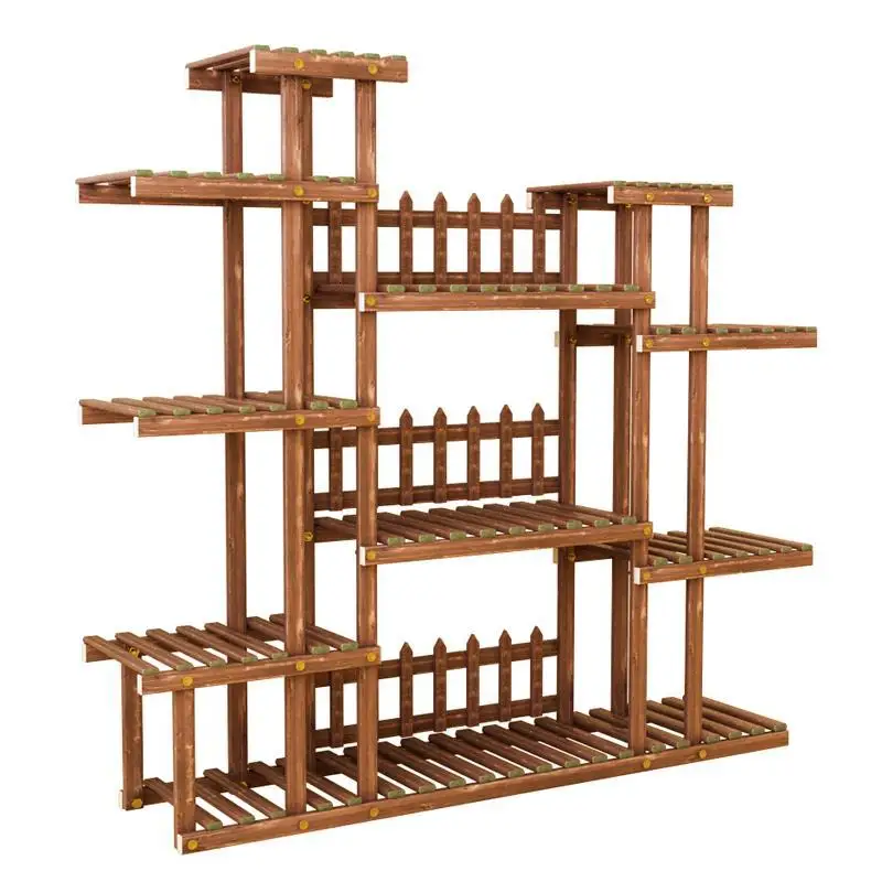 Для Estanteria Para Plantas стол Saksi Standi Balkon деревянный стенд Dekoration стойки Stojak Na Kwiaty балкон Цветочная полка - Цвет: Version F