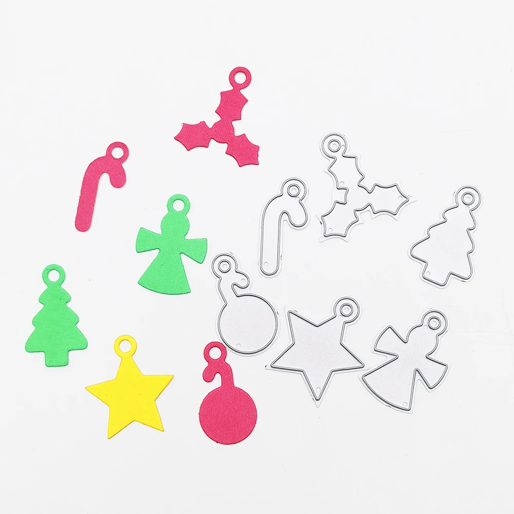 Christmas Pendant Gadgets Craft Metal Cutting Frame Templates Scrapbooking Embossing Paper Cards Photo Album Stencils Dies | Дом и сад