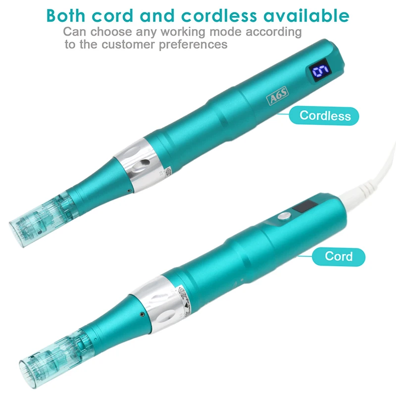 Dr pen ultima a6s elektrisk microneedling dermapen för hudvård_voghion.com