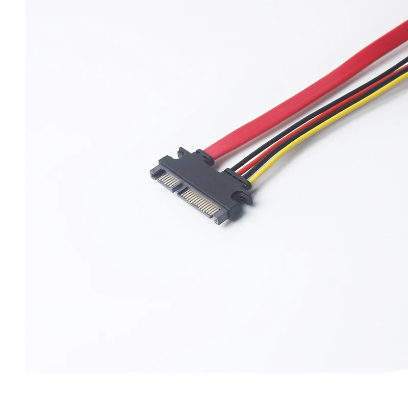Lingable 5 шт./лот SATA 22Pin штекер-гнездо 7 + 15 Pin последовательный ATA кабель питания Жесткий драйвер удлинитель адаптер