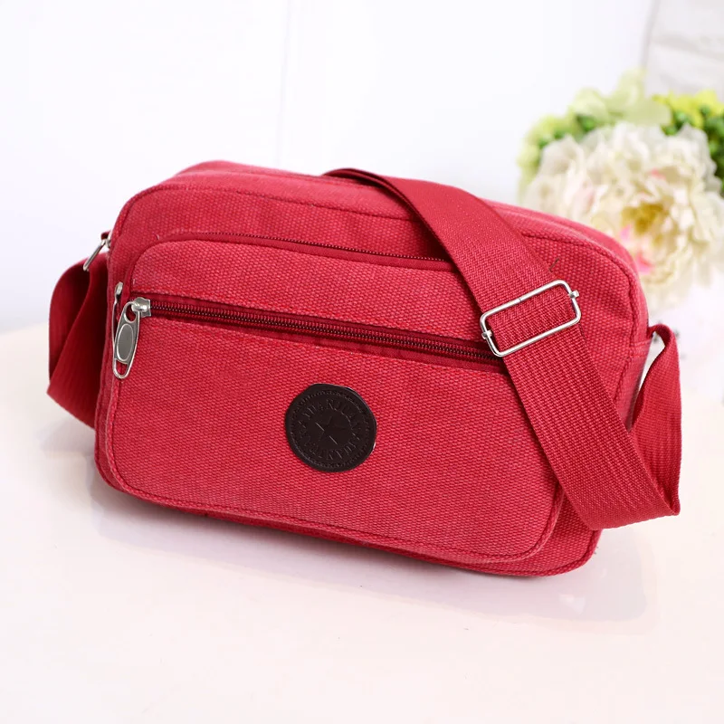 

New Style Solid Color Thick Single-shoulder Canvas Bag Fashion Casual Women's Oblique Business Backpack Multi--Yan
