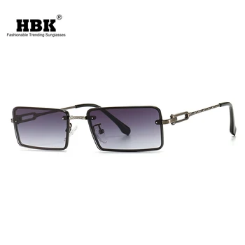 

HBK Women 2020 Retro Small Square Sunglasses New Fashion INS Style Street Snap Sun Glasses Vintage Metal Frame Eyewear UV400