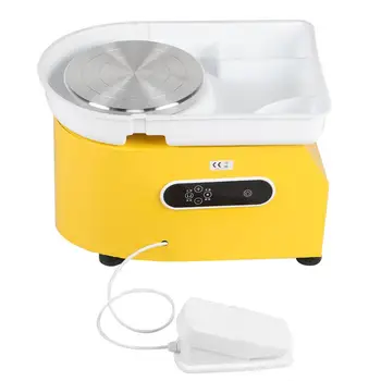 

350W Ceramic Machine Pedal Touch Screen Dual Control Pottery Wheel Machine DIY Pottery Tool Mill Grinding Machine Gristmill