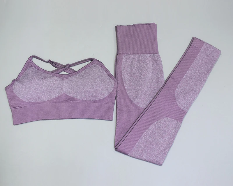 Бесшовный комплект для йоги Женская одежда для фитнеса женская спортивная одежда штаны для фитнеса сухая дышащая спортивная одеж
