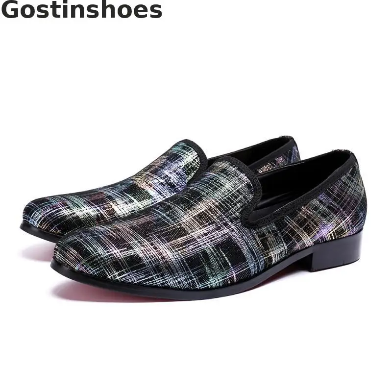 

Fashion Men Loafers Genuine Leather Striped Comfortable Casual Leather Shoes Daily Wear Set Foot Leisure Shoes Men