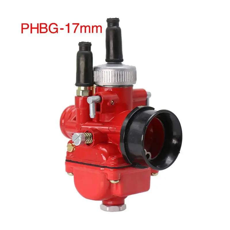 ZSDTRP PHBG 17/19/21 карбюратор DS 17 мм 19 мм 21 мм AD 17,5 мм 19,5 мм гоночный Карбюратор Carb для JOG50 JOG90 BWS100 RG50 DIO50-90 - Цвет: PHBG-17mm red