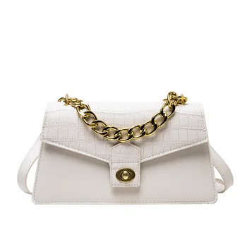 

High quality bags for women 2020 PU leather crocodile pattern women's messenger bag luxury women's handbag bolsa feminina