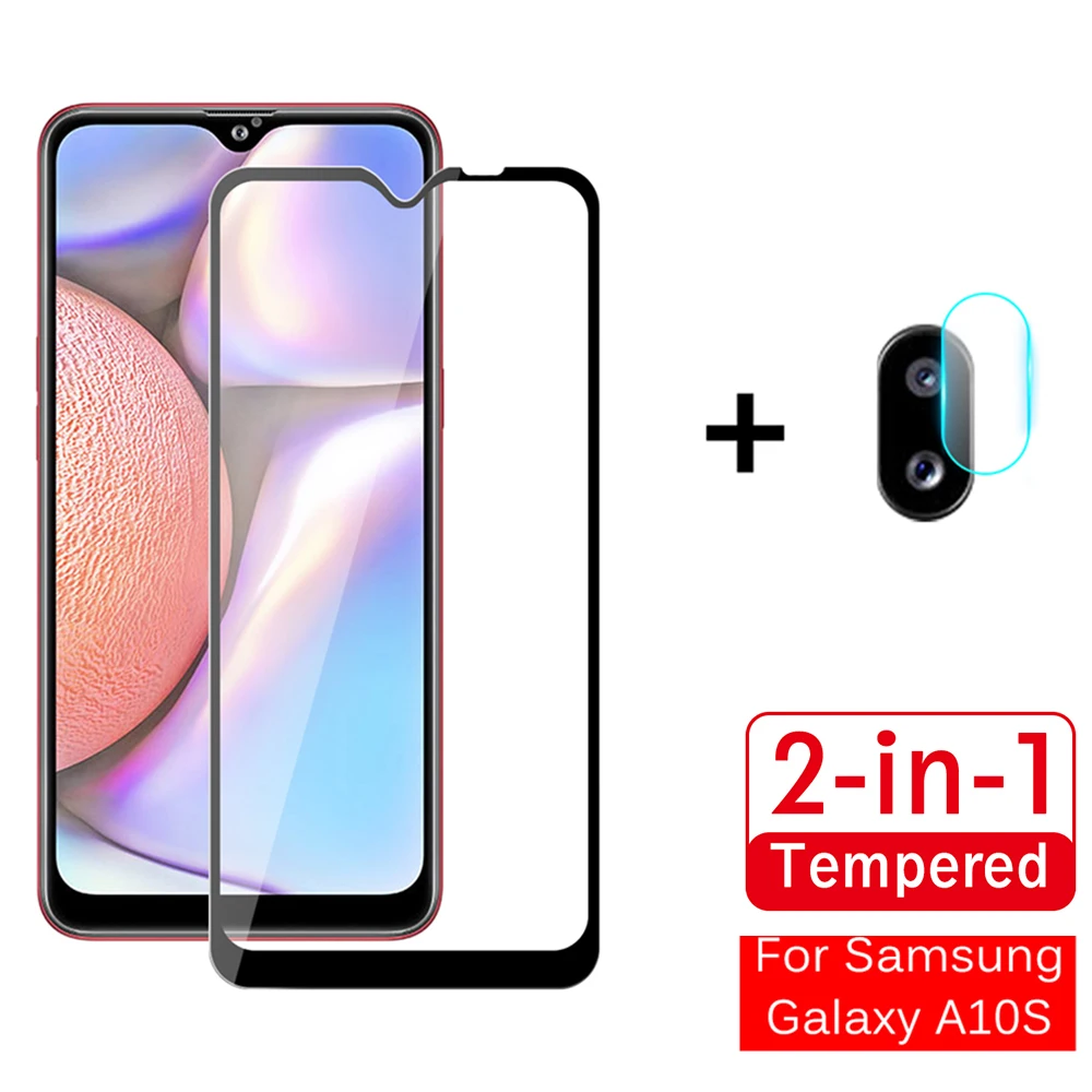 

2 in 1 Tempered Glass+Camera Film For Samsung Galaxy A10 A10S Screen Protector For Samsung A 10S 10 A105 A107 SM-A107F SM-A105F