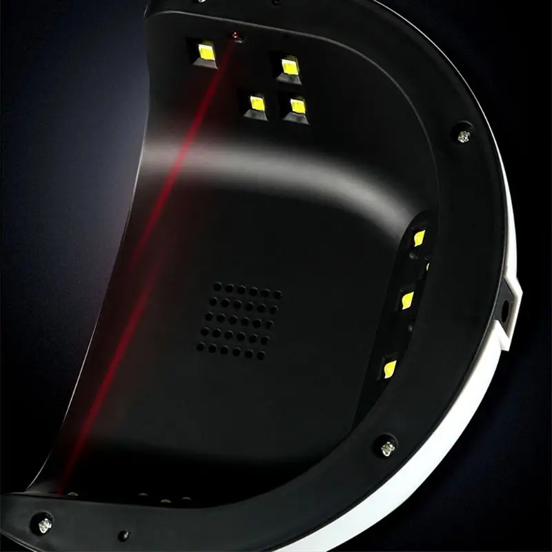 45W Nail Lamp Double Light Source Intelligent Induction Phototherapy Lamps Painless Speed Hot Nails Oil Glue Dryer 27RC