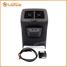 Саборвей задний выход воздуха вентиляционная обшивка рамка в сборе центральный подлокотник с USB для Golf 7 MK7 2013-2017 2019 5GG 864 298B 82V Саборвей задний выход воздуха вентиляционная обшивка рамка в сборе центральный подлокотник с USB для Golf 7 MK7 2013-2017 2019 5GG 864 298B 82V