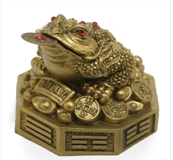 

2pcs sales Genuine Pure Technology gift copper decoration three-legged lucky decoration gold toad