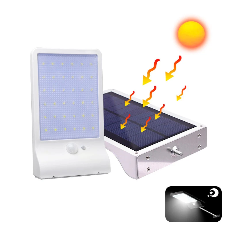 Светодиодный уличный фонарь на солнечной батарее, уличный датчик, фонарь на солнечной батарее, настенный светильник, водонепроницаемый садовый декоративный светильник, светодиодный светильник s