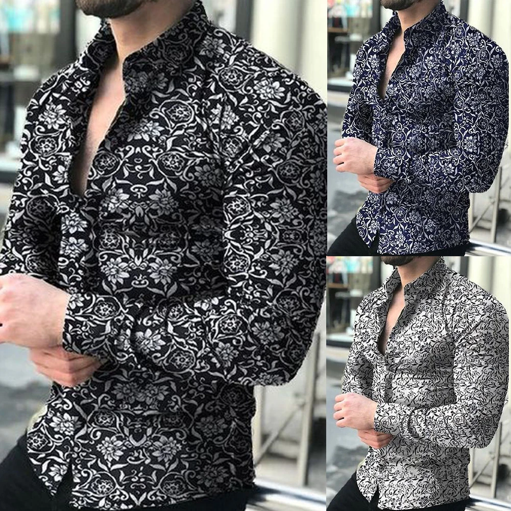 2019 Топ 1 guayabera camisa hombre весна осень деловая Мужская модная рубашка с длинным
