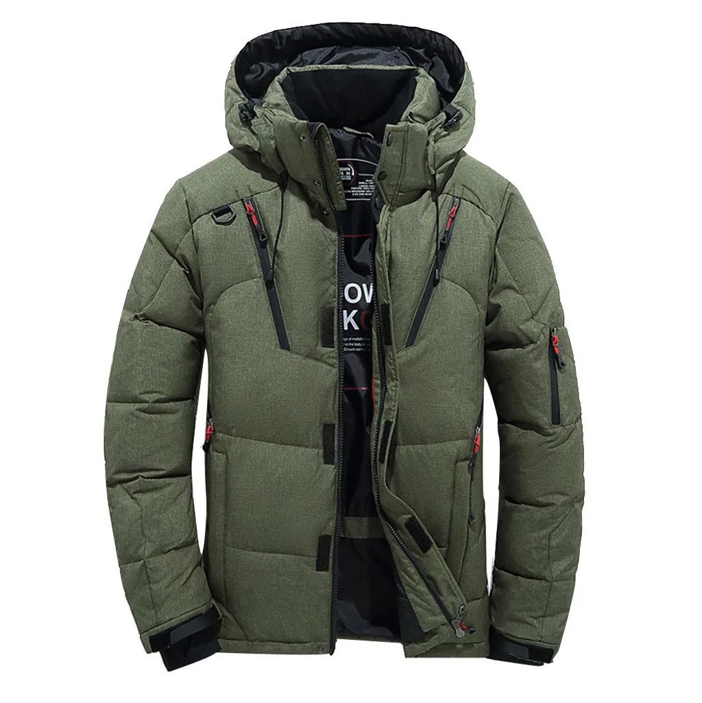 Зимняя новая мужская одежда, уличная пуховая хлопковая куртка, тонкая куртка, зимняя утепленная отстегивающаяся парка с капюшоном, верхняя одежда(XS-5XL