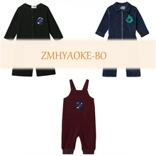 Предпродажа, ZMHYAOKE-BO CH*, детская одежда для девочек Рождественский наряд на День Благодарения Одежда для мальчиков Рождественские зимние комплекты одежды для мальчиков