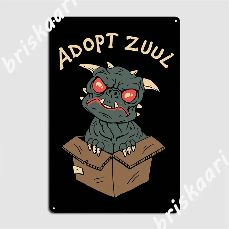Металлические плакаты Zuul Клубные пещера печать жестяной плакат | Дом и сад