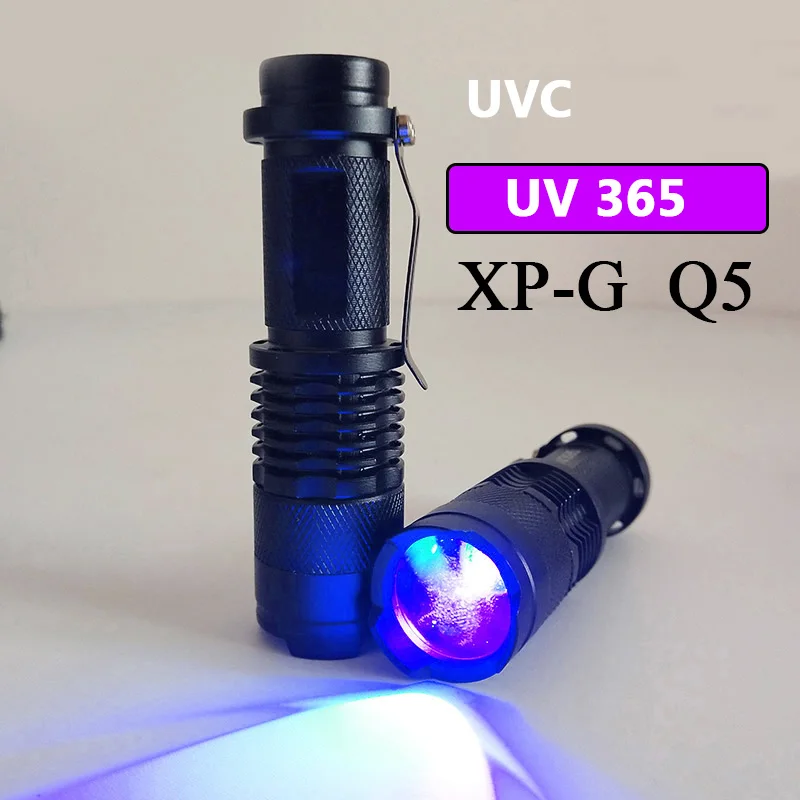Litwod UV 365 & 395 мини светильник для ручки Q5 светодиодный вспышки водонепроницаемый