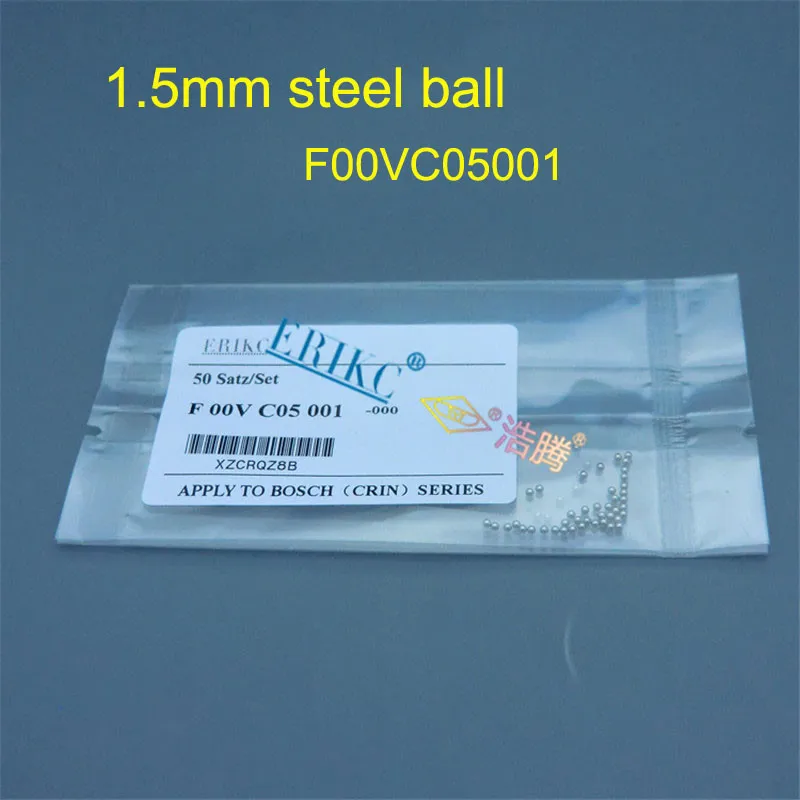 ERIKC Steel Ball F00VC05001 for Bosch 120 Injector Size 1.34mm Cermaic F00VC05008 Auto Fuel Nozzle Control Valve Repair kits