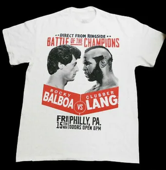 

ROCKY III BATTLE of the CHAMPIONS Rocky Balboa vs Clubber Lang T-Shirt - M Med