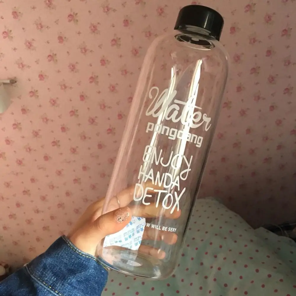 600/1000 мл портативная BPA Спортивная бутылка для воды, для кемпинга, езды на велосипеде, для путешествий, фруктовый лимонный сок, Ароматизированная большая бутылка - Цвет: 1000 ml