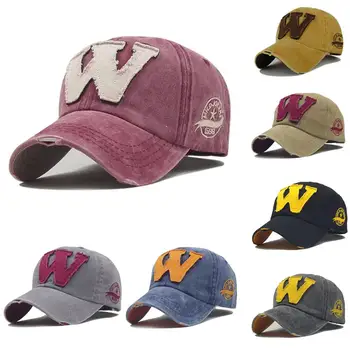 

Men Women Baseball Cap Sunblock Beisbol Casquette W Letter Embroidery Hat Cotton Unisex Outdoor Sunhat