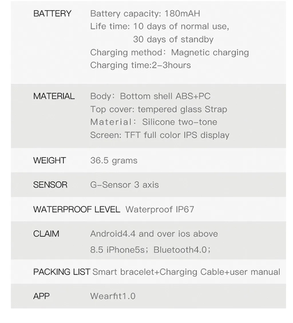  Waterproof Sport Smart Watch Heart Rate Blood Pressure Monitor For iOS Android For Facebook Twitter - 4000121899732