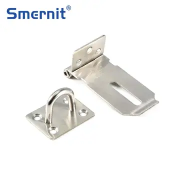 

Stainless Steel Cabinet Hasp Padlock Latch Lock Door Hasp Lock Home Hotel Door Security Hardware Gym Locker Wooden Case