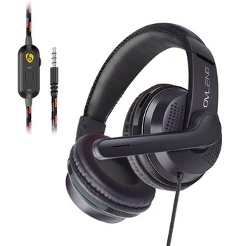 

For PS4 Gamer Wired Headphone with Microphone SmartPhone Gaming Headset Music Stereo Helmet Tablet PC Computer Kids Earphone