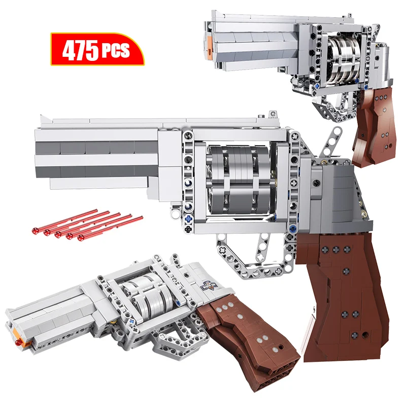 Модели строительных блоков городской спецназ оружия револьвера совместимые с