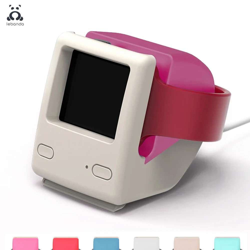 Подставка для apple watch 5 4 3 2 1 силиконовая в стиле ретро | Наручные часы