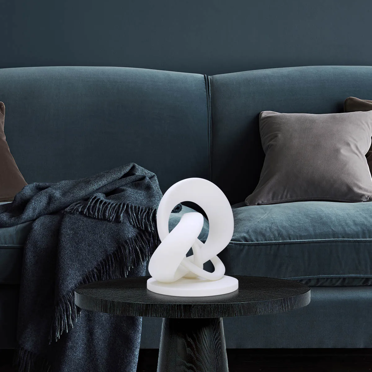 

3D Printed Sculpture Twirling Abstract Line Originally Designed Home Decoration Desk Decor Perfect Gift White Sculpture