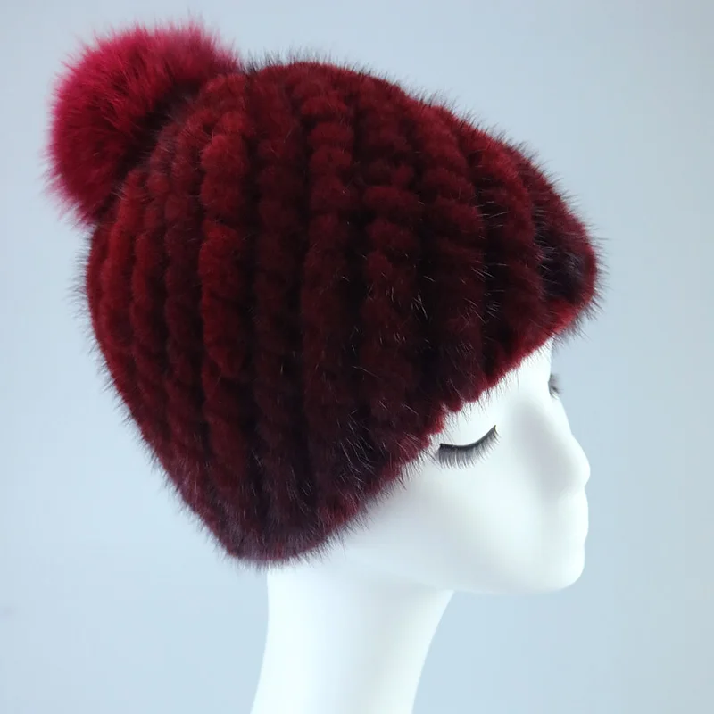 Новые плюшевые вязаные шапки, шапка, шапка бини для осени зимы для женщин, элегантные дамские теплые шляпы из искусственного меха, шапка s Accessoreis