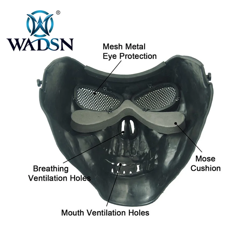 WADSN Tactical M02 ccaque Skull Gen 2, маска для всего лица, защитные маски, маска для лица с черепом, NH05032, аксессуары для спортивного шлема