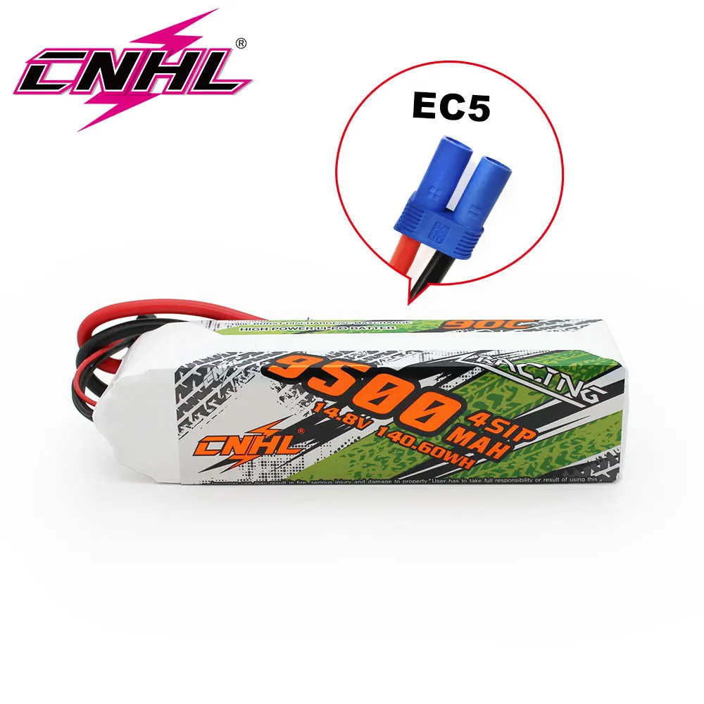 Аккумулятор CNHL Lipo 4S 14 8 в 9500 мАч 90C с разъемом EC5 для радиоуправляемых автомобилей