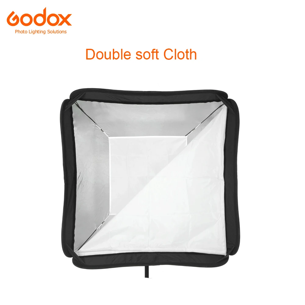 Софтбокс Godox 80x80 см рассеиватель Отражатель для вспышки Speedlite светильник профессиональная фотостудия камера вспышка Fit Bowens Elinchrom